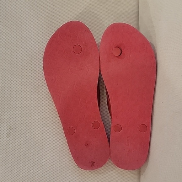 COACH FLIP FLOPS SANDALS (sz 7-8) - Picture 4 of 6